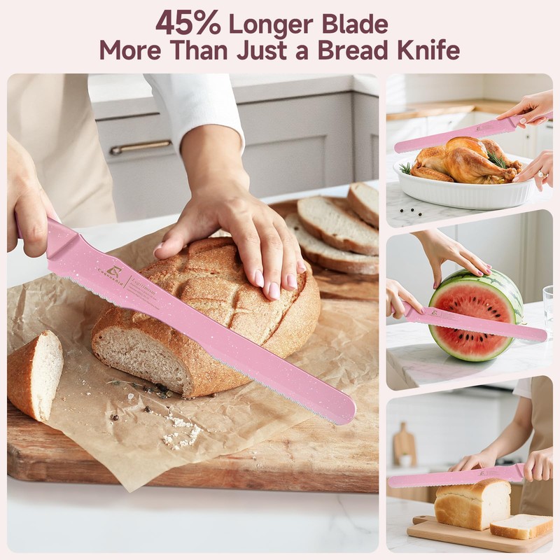 CoquusAid 2025 Upgrade Bread Knife for Homemade Bread, World‘s 1st