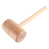 Wooden Mallet Round Head Lightweight Solid Beech Wood Hammer for