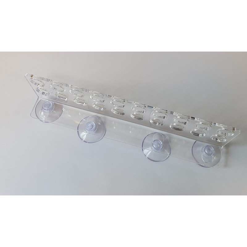 Reef-Geeks frag rack, 20 hole laser cut acrylic, Zoa, Crystal