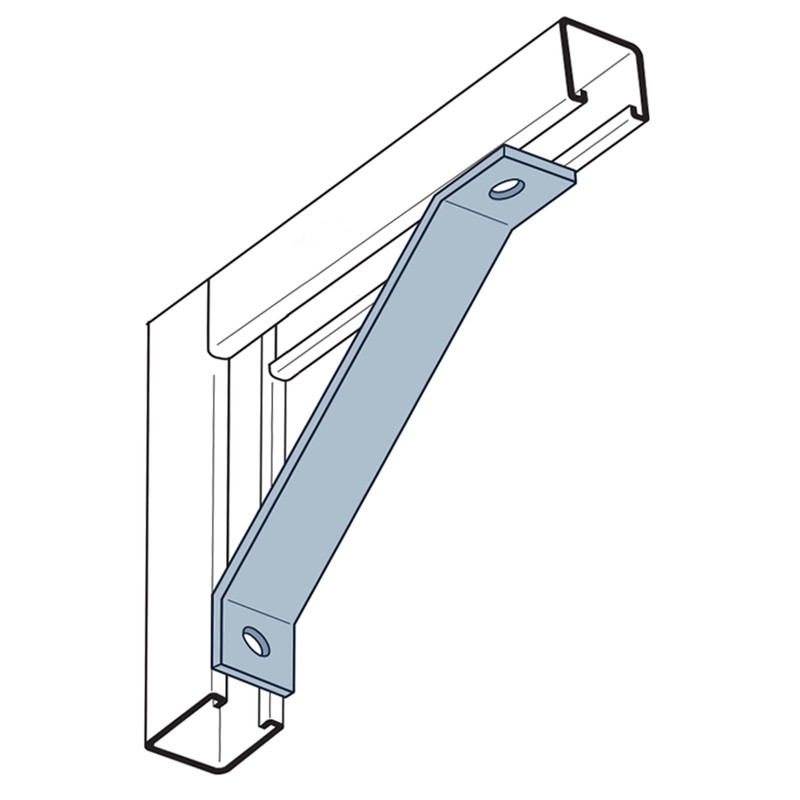 YIDU69Q 4 Pcs 8" 45 Degree Corner Brace for 1-5/8"