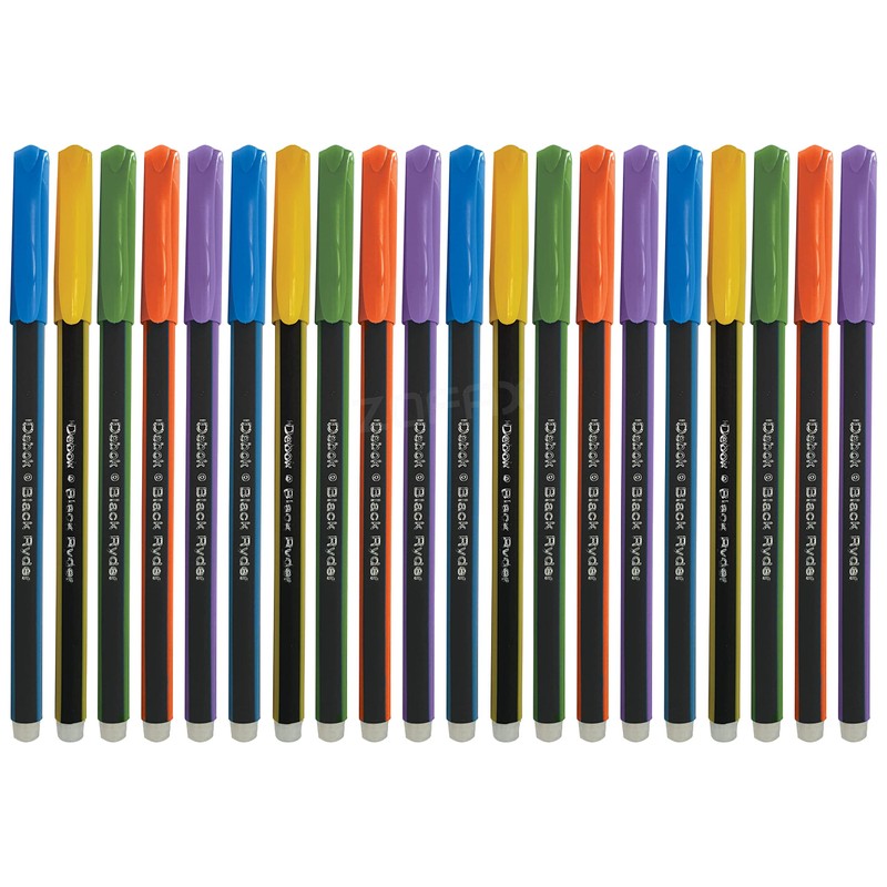 Doms 20 x 0.7mm Debok BLUE Fine Tip Ballpoint Pens