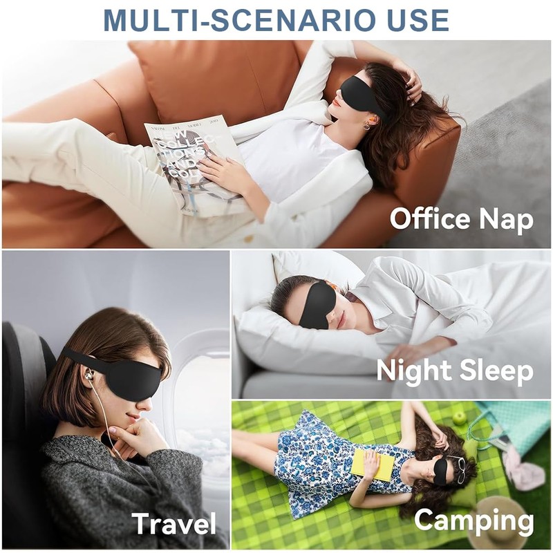 ZEPIQOR Sleep Mask for Men and Women, 2024 Upgrade Specially
