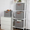 Temary 12x12 Storage Cube Bins 4 Pack Fabric Storage Cubes