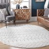 nuLOOM Moroccan Blythe Accent Rug, 2' x 3', Grey/Off-white