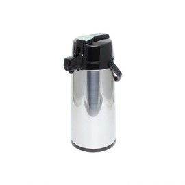 TrueCraftware- 3.0 Liter/ 101 oz Lever Top Coffee Airpot Stainless Steel Glass Lined- Hot Beverage Coffee Chocolate Juice Tea Drinks Dispenser Ideal for Large Crowds Perfect for Any Occasion