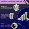 Fixxely Grub Screws Assorted Kit – 60PCS Stainless Steel 304