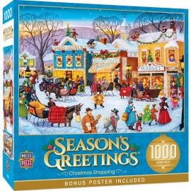 MasterPieces - Season's Greetings - Christmas Shopping 1000 Piece Jigsaw Puzzle