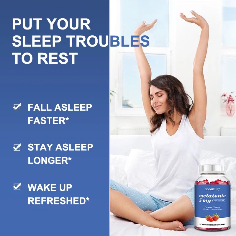 Soomiig Healthy Sleep Support Gummies - Promotes rapid sleep and