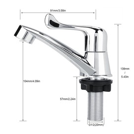DeWin Simple Cold Tap for Kitchen Sink Sink (G1/2)