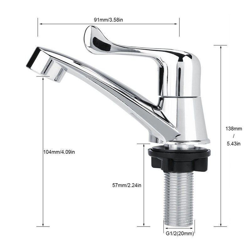 DeWin Simple Cold Tap for Kitchen Sink Sink (G1/2)