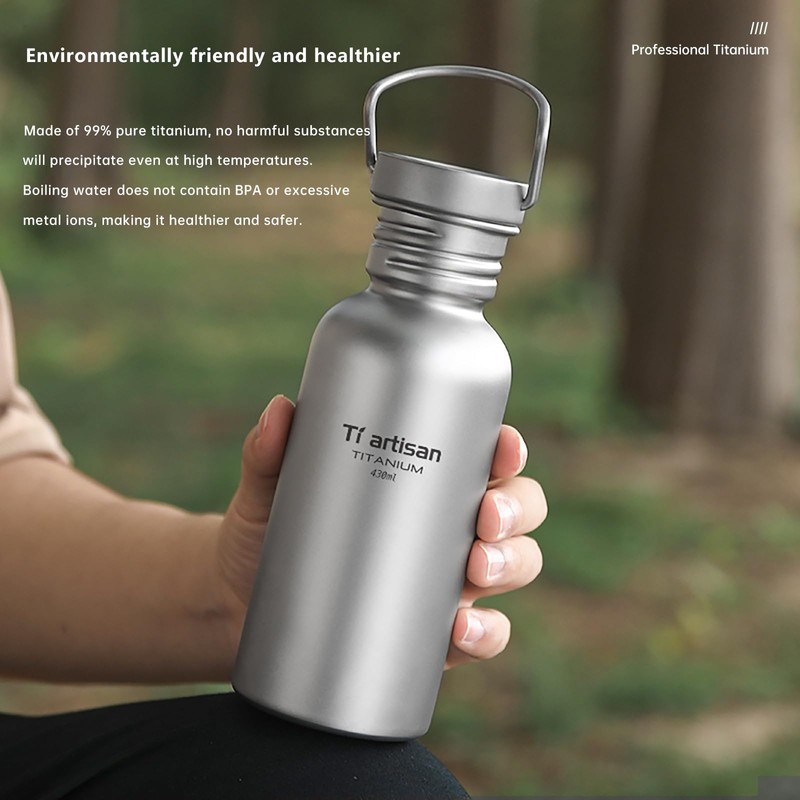 Ti artisan Titanium Water Bottle Sport Bottle Ultralight Leakproof for