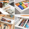 Gulfmew 2 Pack Adjustable Sliding Drawer Bin, Expandable 12.4in-15.3in Organizer