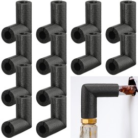 Frienda 12 Pack Pipe Insulation Foam Tube Elbow Insulation Tubing Elbows Water Freeze Protection Heat Preservation Foam Tube for Tubing Outdoor Water Pipe Insulation Water Pipe Protection (1 Inch)