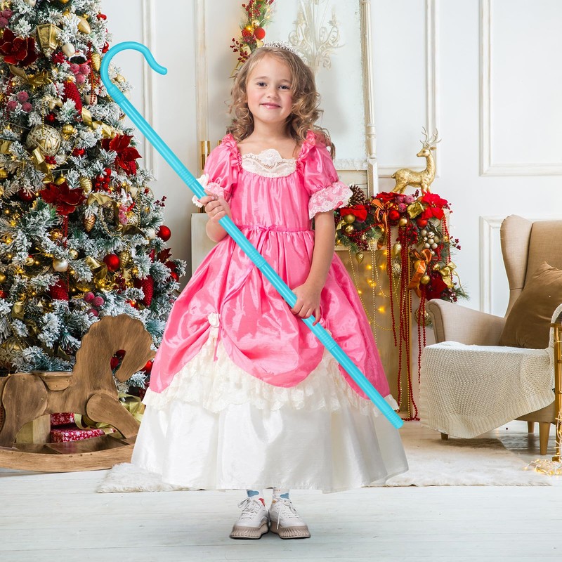 Servllcell Shepherd Staff Prop,Plastic Shepherd Hook Staff Stick Cane Costume