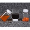 4 Pieces 80ml Empty Clear Plastic Pill Bottles Solid Powder
