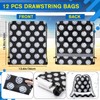 Saintrygo 12 Pcs String Bags Drawstring Back Sack with Reflective