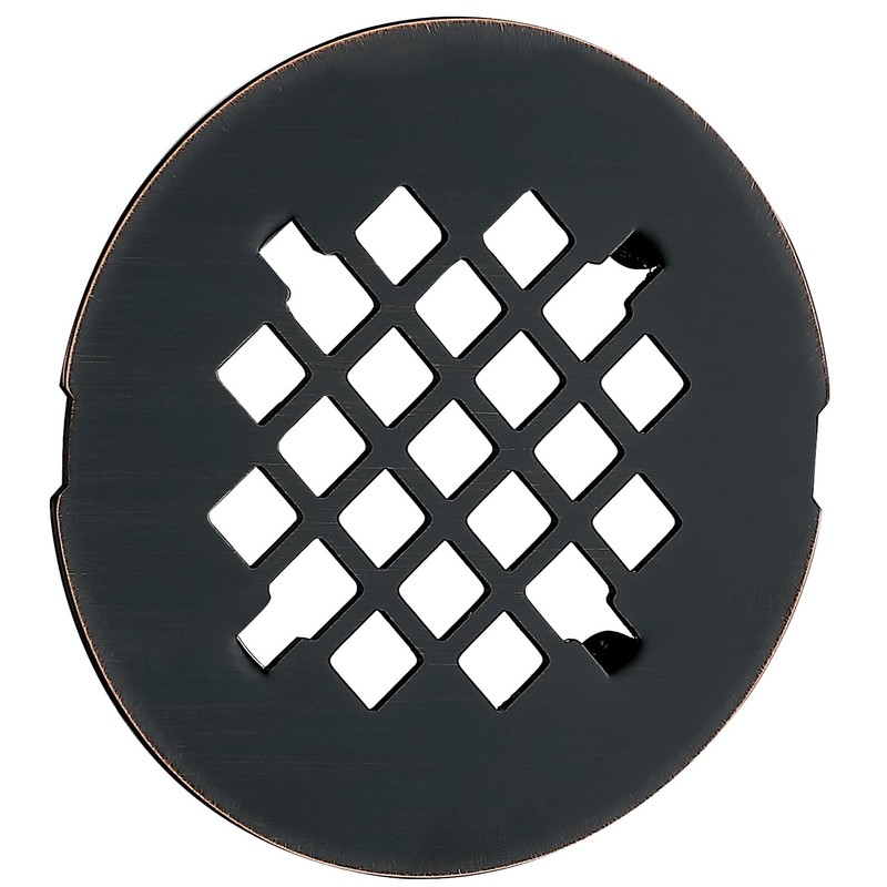4-1/4 inches Snap-On Round Shower Drain Cover, Stainless Steel (Oil