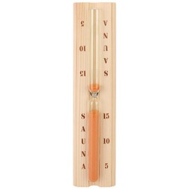 Wooden Sauna Timer for Spa Bath, Wall Mounted, Heat Resistant, Accurate Sandglass Clock for Kitchen, Sauna Room, Bathroom, Swimming Pool and Home Decoration