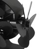 Heat Powered Stove Fan 3 Head 18 Blade Aluminum 270