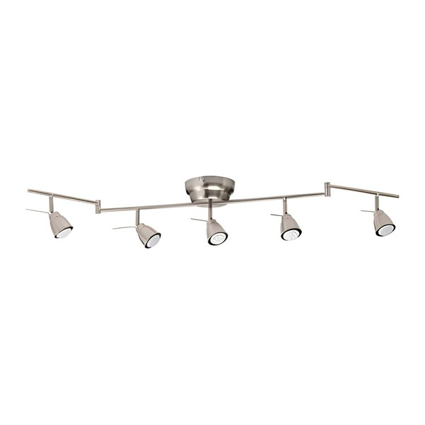 Ikea Barometer Ceiling Track Light 5 Spotlights Nickel Plated NEW