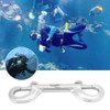 Tbest Diving Hook, Double End Snap Hook 316 Stainless Steel