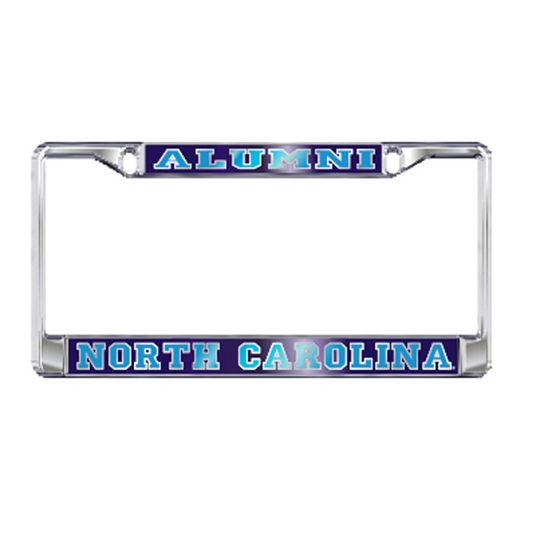 UNC NORTH CAROLINA Alumni Chrome License Plate Tag Frame