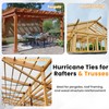 Hurricane Ties for Rafters, 30 Pcs 18-Gauge Galvanized Hurricane Straps