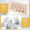 Deviled Egg Containers with Lid,Plastic Egg Holder for Refrigerator,Clear Egg