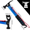 AYMQC Tent Hammer Lightweight Aluminium Camping Hammer with Hook Multifunctional