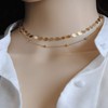 TseenYi Multilayer Coin Disc Necklace Choker Boho Gold Satellite Chain