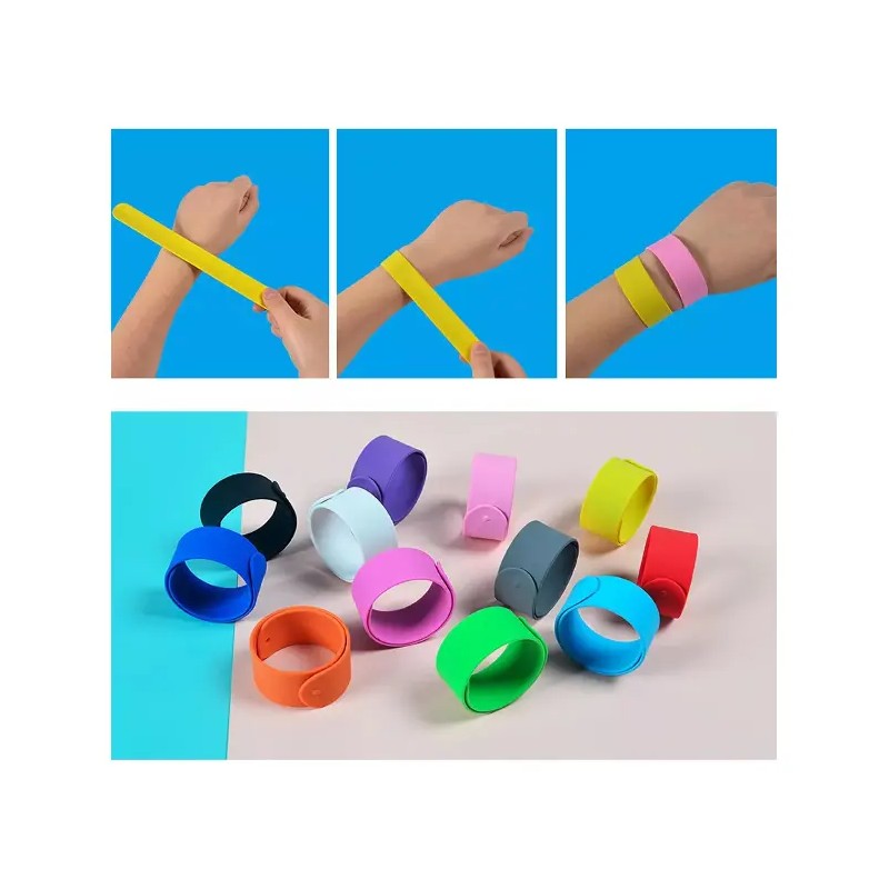 15 X Slap Bands Slap Pulseras Juguetes Para Niños Pulseras