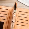 DTSFHTDAL Women's Wallet-Womens Long Wallet-Leather Large Capacity Coin Purse-Credit Card
