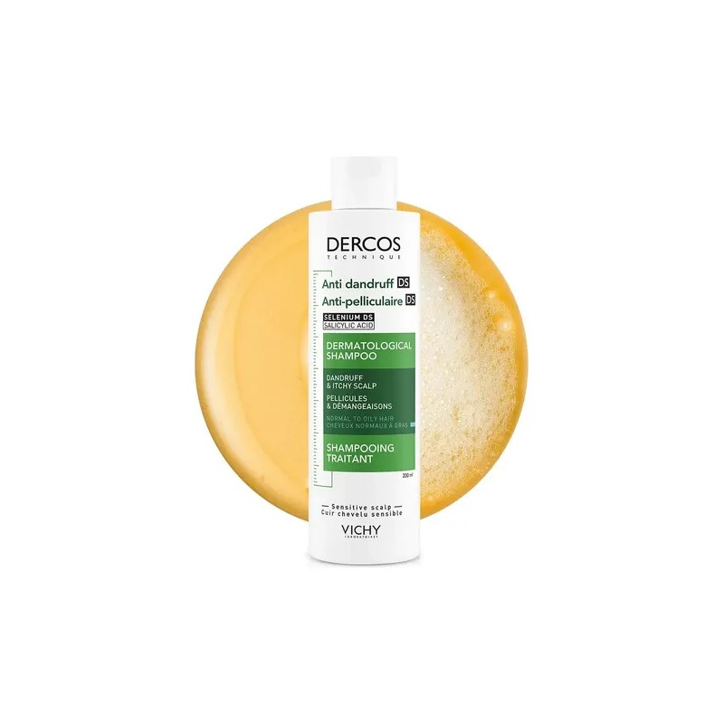 Shampoo Vichy Dercos Anticaspa 200ml Cabello Graso