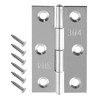 Biaungdo 10 Pack 2.5 Inch Butt Hinge, Stainless Steel Folding
