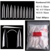 Mwoot 600 Pieces Long Stiletto Nail Tips, Sharp Ending Artificial