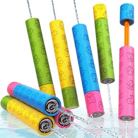 8 Pack Water Squirt Toys for Kids - Pool Beach Outdoor Toys for Party Swimming Games, Water Guns Foam Squirt Blasters Set Water Game for Kids, Birthday Gifts for Kids Boys Girls Aged 3 4 5 6 7 8