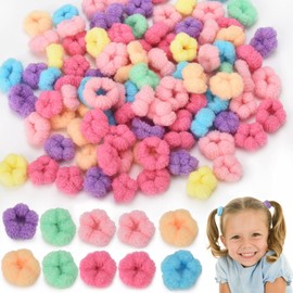 mefeny Hair Rubber for Kids, Kids, Small, Large Capacity, Set of 90, Tangle-Free Accessories, Colorful, Girls, Babies, Nursery School (C3)