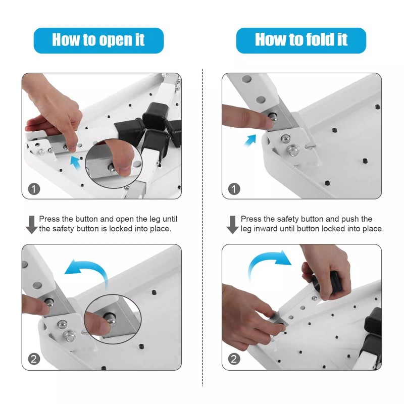 Jocauto Folding Step Stool Height-Adjusta