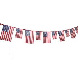 Boglot 20FT American Flag Banner Streamer  Pennant Bunting USA 4th of July Decoration