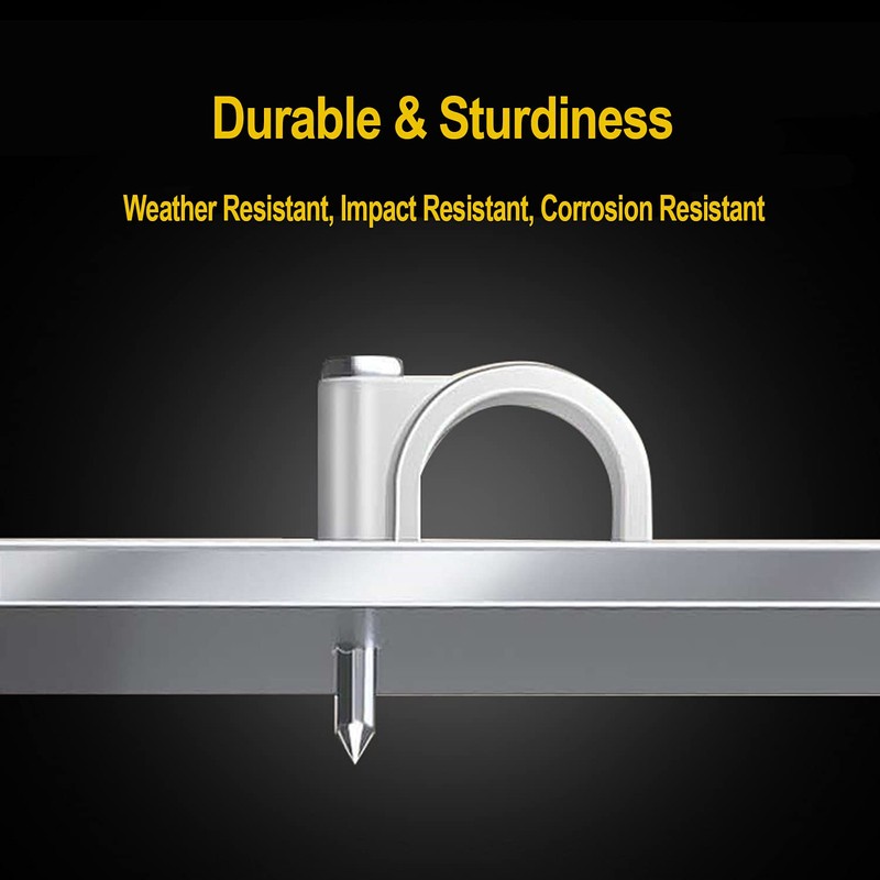 100PCS Round Cable Clips, 6MM Electrical Cable Wall Clip Cable