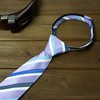 Spring Notion Boy's Striped Woven Zipper Tie Lilac X-Large