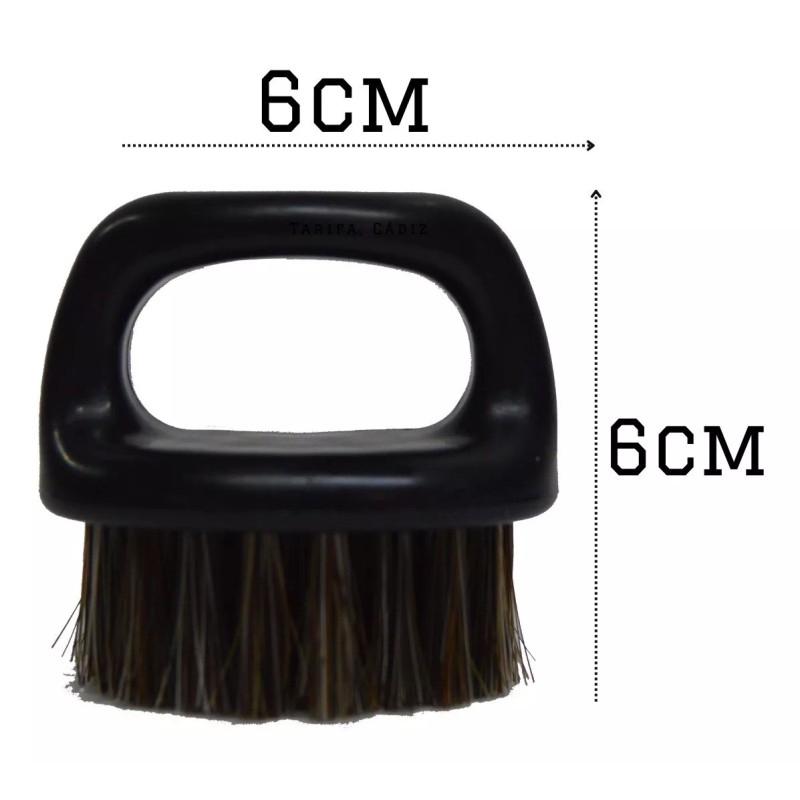 MC8 24 Cepillo Barba Con Agarradera Anillo Barberia Corte Chico