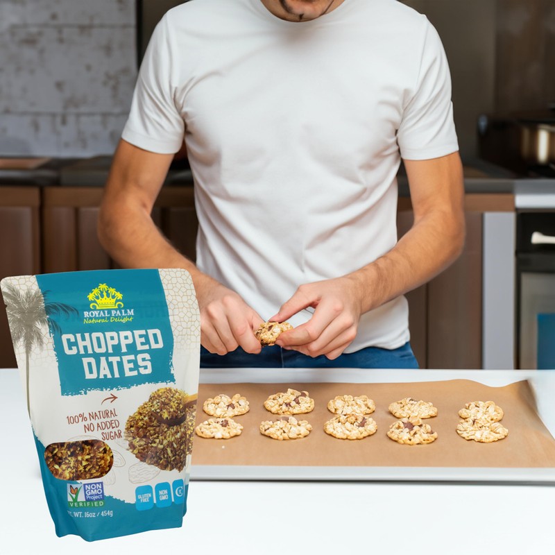 Royal Palm Chopped Dates | 16oz - 100% Natural &