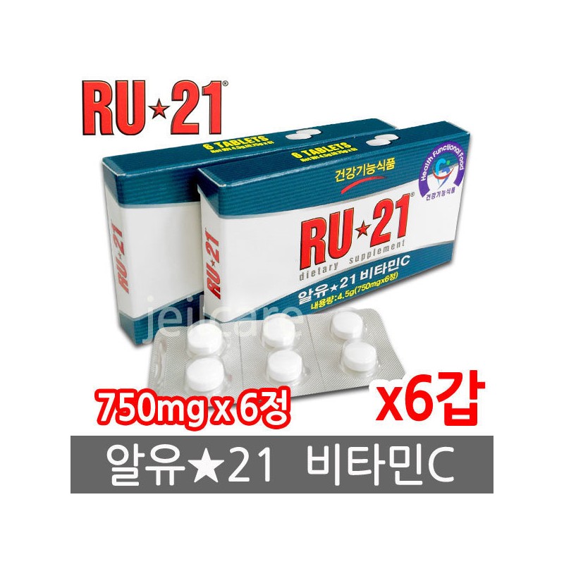 Spirit Science RU21 Vitamin C 6 pack 36 tablets/RU21/Condition/Dawn/Morning care