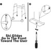 Carex Walker Glides - Universal Walker Skis Glides - Skis
