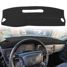 Fcovergurus Dash Cover Mat Custom Fit for Dodge Dakota Dashboard Cover Pad Carpet Protector F297 (Black)