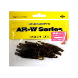SMITH LTD Worm AR-W Curly 2.75" Green Pumpkin Black Flake #06