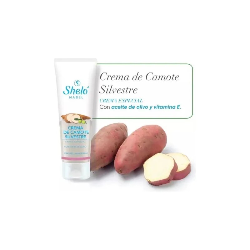 Crema Corporal Camote Silvestre Shelo Nabel Coco Olivo