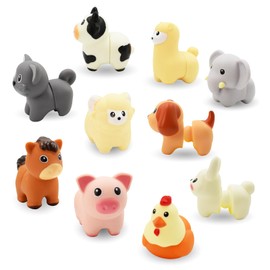 Coriver Toddler Montessori Toys, Colour Sorting and Stacking Matching Learning, Shape Farm Animal Sorting Motor Skills Toys, Baby Sensory Educational Gifts for Boys Girls 3+ Years Old