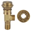 Antique Brushed Brass Angle Valve for Water, Sink, Bathroom, Toilet, Kitchen - Retro Design, Durable and Leakproof - for Faucet, Shower Head and